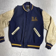 Vintage Albion UCLA Varsity Wool / Cowhide Award Jacket WPL 10983 Size 42 
