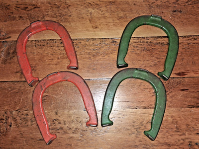 Vintage Diamond, 2-1/2 lbs., Drop Forged DOUBLE RINGER USA, #12 A & B Horseshoes