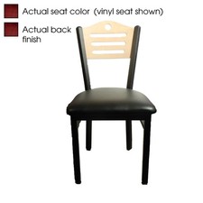 Oak Street Mfg SL2150SHMHMH Shoreline Mahogany Wood Back & Seat Chair