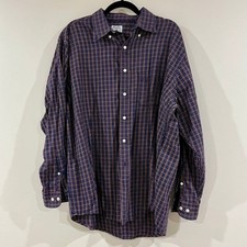 Brooks Brothers Plaid Button-Down Sport Shirt size Large