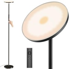 Super Bright Floor Lamp for Living Room, Stepless Dimmable LED Standing Lamp ...