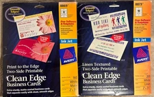 Avery 8869 8873 Open Packs 320 Business Cards Total