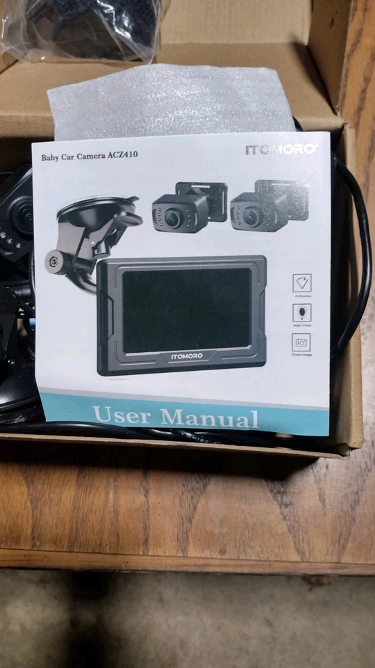  Itomoro Digital Tiny Traveler Baby Car Monitor Rear Facing Car Seat Monitor - Image 3 of 4