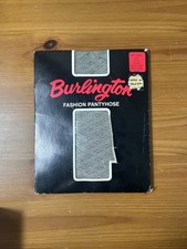 Vintage Burlington Long black Lace Swirl 363 pantyhose