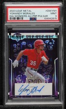 2023 Leaf Metal Diamond Wonders Purple Pulsar 4/4 Yohandy Morales PSA 9 Auto 8d2