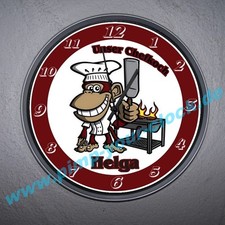 Neue Wanduhr " Koch - Chefkoch - Küche " Top Größe mit eigener Gestaltung