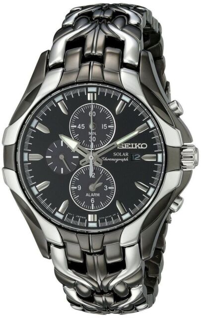 Seiko Solar Men's Black Watch - SSC139 for sale online | eBay