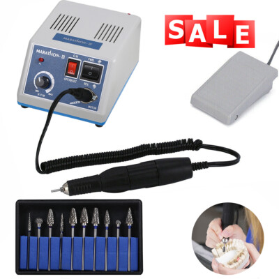 Dental Lab Marathon Electric Micromotor Polishing 35K rpm Handpiece/Carbide Burs