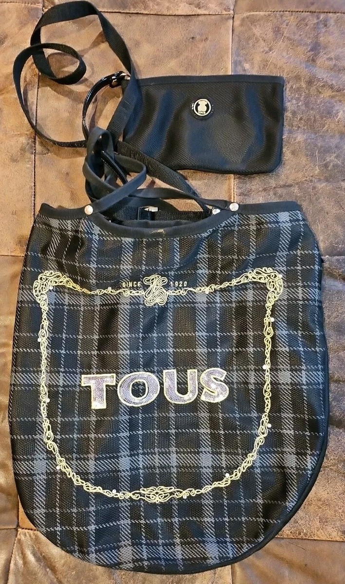 Jodie Bolso Tous Tartan TOUS Handbag Jodie Collection Black Mesh