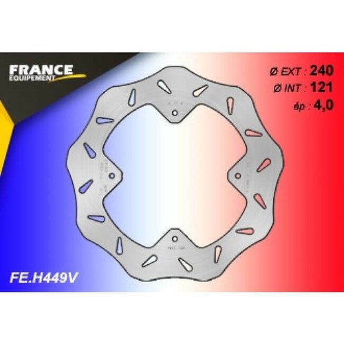 Disco de freno de onda delantera para HONDA CR 125 CR 250 CRF 250R CRF 450R CRF-X 07-17 - Imagen 2 de 2