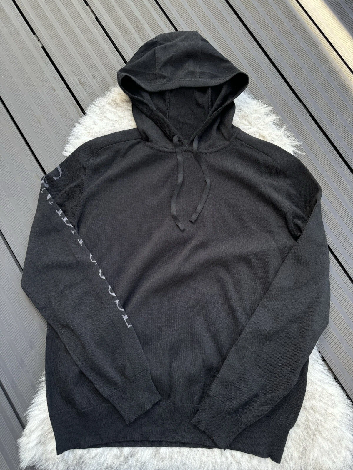 Felpa con cappuccio Canada Goose Welland Nera Taglia Media Maglione Pullover in maglia