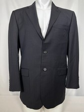 Burberry London Navy Blue 2 Button Striped Wool Suit Sport Coat Men's 40R