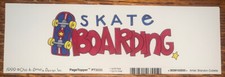 COCK~A~DOODLE DIE CUT Title Borders Skate Boarding ~Ride Board Kids School Park