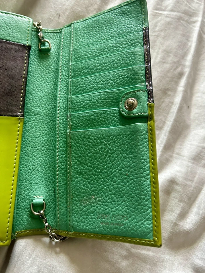 Jimmy Choo Long Purse, Avenue Wallet With Chain, Used Condition, Please See Pics - Image 4 of 4