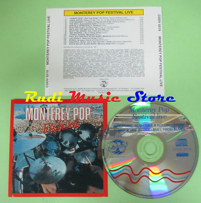 CD MONTEREY POP FESTIVAL LIVE 1991 OTIS REDDING THE WHO JIMI HENDRIX BYRDS(C53) 