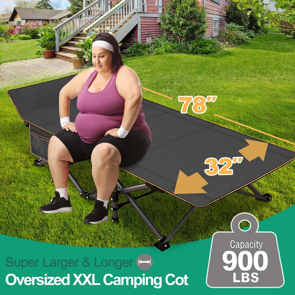 NAIZEA Adultos Tamaño Grande/Estándar Plegable Cuna Cama Cunas Portátiles Foto 3 de 4