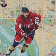 Original Artwork ✂️ ALEX OVECHKIN Mixed Media Art by Marc Zakroff MVP Capitals