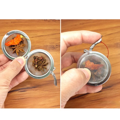 Tea Strainer Kitchen Accessories Spice Tea Ball Sphere Locking Tea Infuser Home - Bild 12 von 20