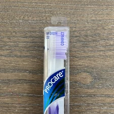 Mentadent 22 Toothbrush Medium Compact Head Flared Side Bristles Pro Care Purple