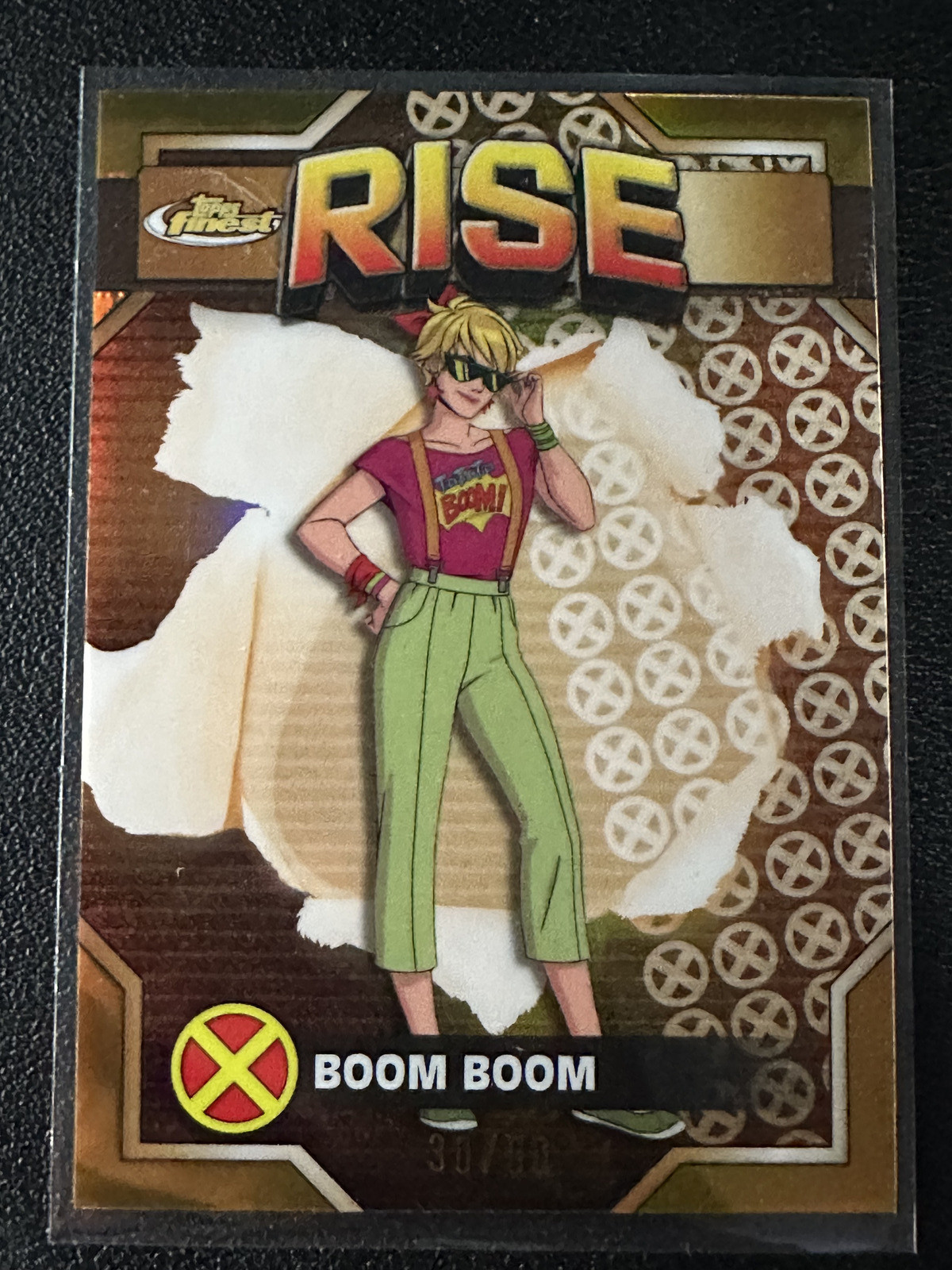 2025 Topps Finest X-Men '97 #30 Boom Boom Gold Refractor 30/50