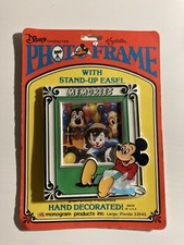 Vintage New Sealed Photo Frame Mickey Mouse Hand Decorated Polaroid