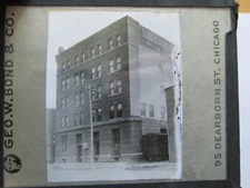 ANTIQUE GLASS SLIDE INTERNATIONAL HARVESTER CO IHC BRANCH MILWAUKEE WISCONSIN