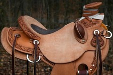 Horse Saddle Wade Tree A Fork Work Western Tack Equestrian Leather 12-18 in MD42