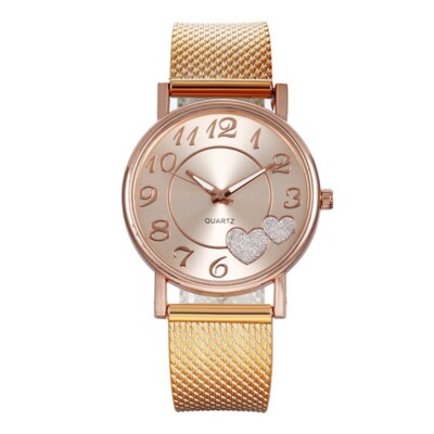 Luxury Gold Tone Analog Quartz Wristwatch Stainless Steel Band New BERNY Small Gold Watches for Women, Dainty Luxury Oval Dial  main image 2