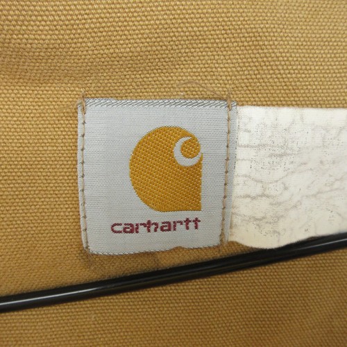 VTG Carhartt Vest Mens Large Brown Orange VU250 Hunting Game Bag Distressed 90s - Picture 18 of 24