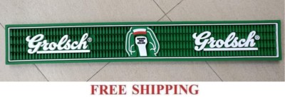 GROLSCH RAIL BAR MAT RUNNER BEER COASTER 23.5 x 3.5 NEW