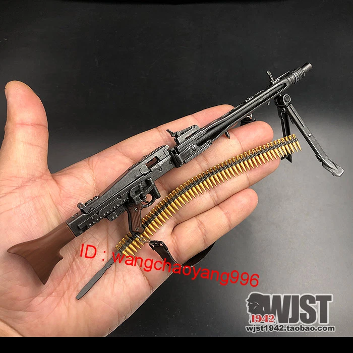 1/6 Scale Wwii German Mg-42 Machine Gun for 12" Action Figure Body Model Foto 2 de 4