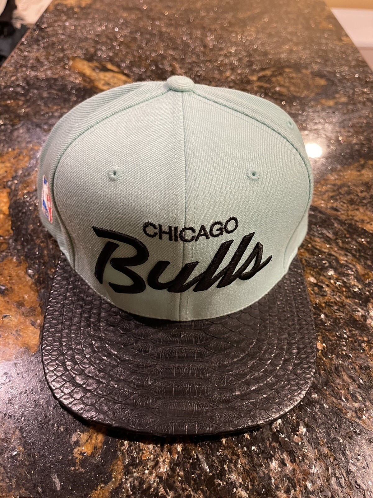 Just Don x Mitchell & Ness Chicago Bulls Mint Green Hat image 3