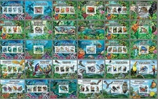 NATURE animals mushrooms St. Tome Collection 30 s/s Michel CV €240 MNH #CNA327