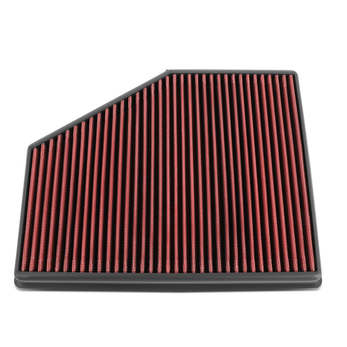For 2017-2019 BMW 5-Series / 6-Series Reusable Drop-In Dry Panel Air Filter Red