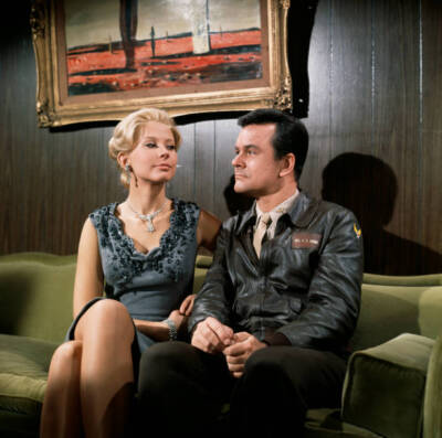 Bob Crane Barbro Hedstrom on Hogans Heroes 1967 Television Old Photo