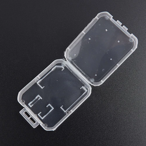 10pcsSd Card Case Transparent Standard SD SDHC Microsd Case Box Protector Holder