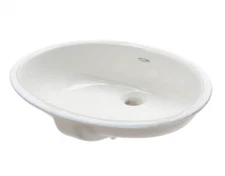American Standard Ovalyn 17" Undermount Porcelain Bathroom Sink, White, 0496.221