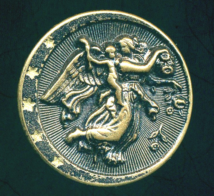 Mythology Button…Antique Picture Button…7/8"