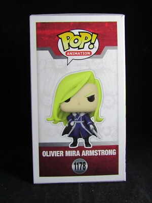 Funko Pop! Animation: FMA: B - Olivier Milla Armstrong A With Sword Full Metal Alchemist Brotherhood Figura In Vinile Da Collezione Idea Regalo Merchandising Ufficiale Anime Fans 0 0