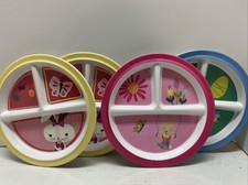 2012 Target Stores Easter Childs Sectional Plates Lot Of 4