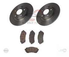 REAR 2 BRAKE DISCS & PADS SET FOR MAZDA 6 2.0 2.2 2013-2017- MANUAL HANDBRAKE*
