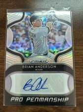 2019 Prizm Pro Penmanship Auto Brian Anderson Autograph Miami 