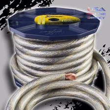 4 Gauge 50ft SNAKE SKIN Power Ground OFC Copper Wire Marine Grade Cable 4 AWG 