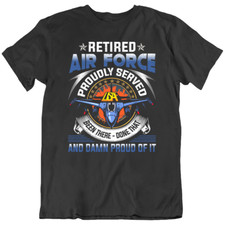 Air force USAF Army Pilot Patriotic Veteran Retired T-Shirt Tee Gift New