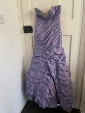 Capture By Hermione Purple Strapless Full Length Prom Dress Size 6