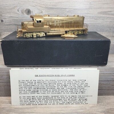 Halmark Models HO EMD GP18 Diesel Brass With Box And Letter
