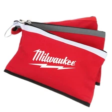 NEW Milwaukee Tool Zipper Bag 12 Inch Pouch Storage 3 Pack Red Tote Bag Durable