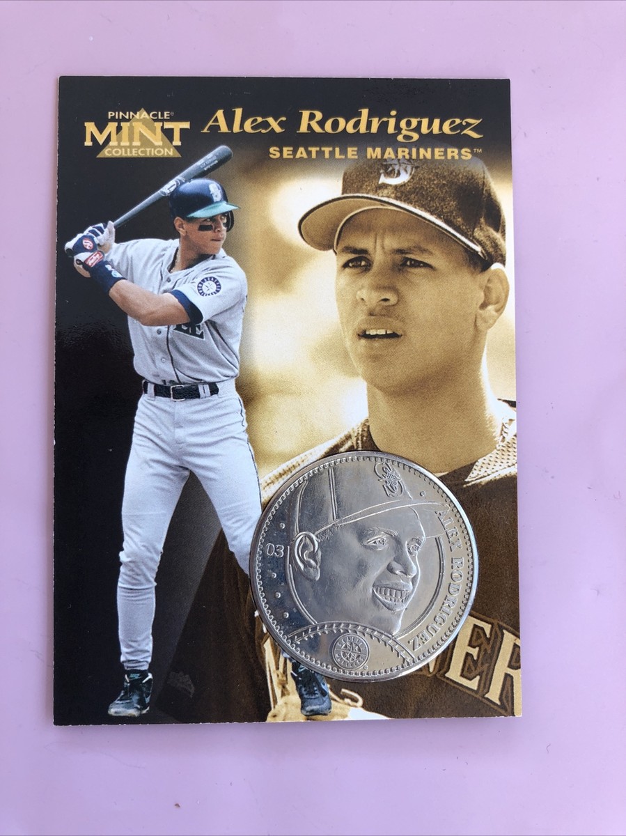 1997 Pinnacle Mint Card & Nickel Coin Alex Rodriguez Mariners