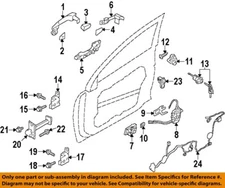 HYUNDAI OEM 11-15 Sonata Front Door Lock Hardware-Handle Base Bracket 824853S000