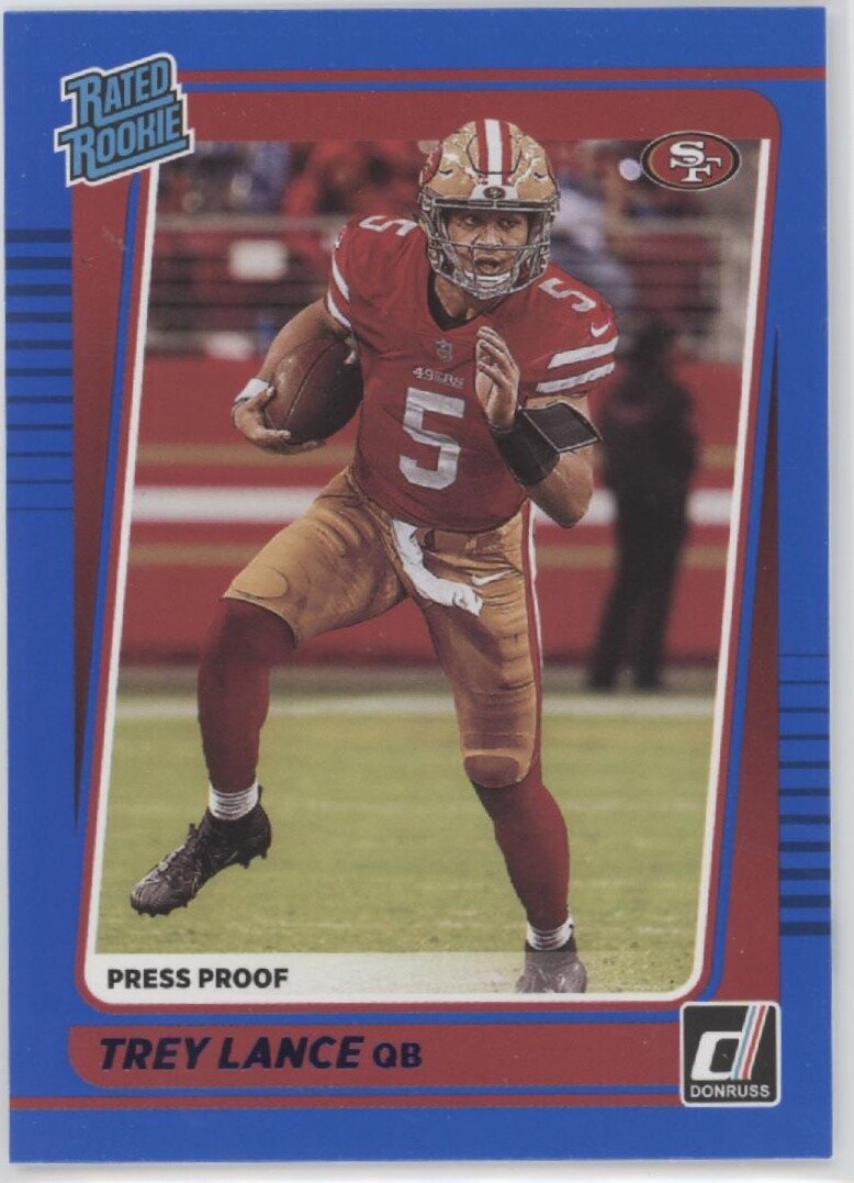 2021 Donruss Press Proof Premium #254 Trey Lance San Francisco 49ers